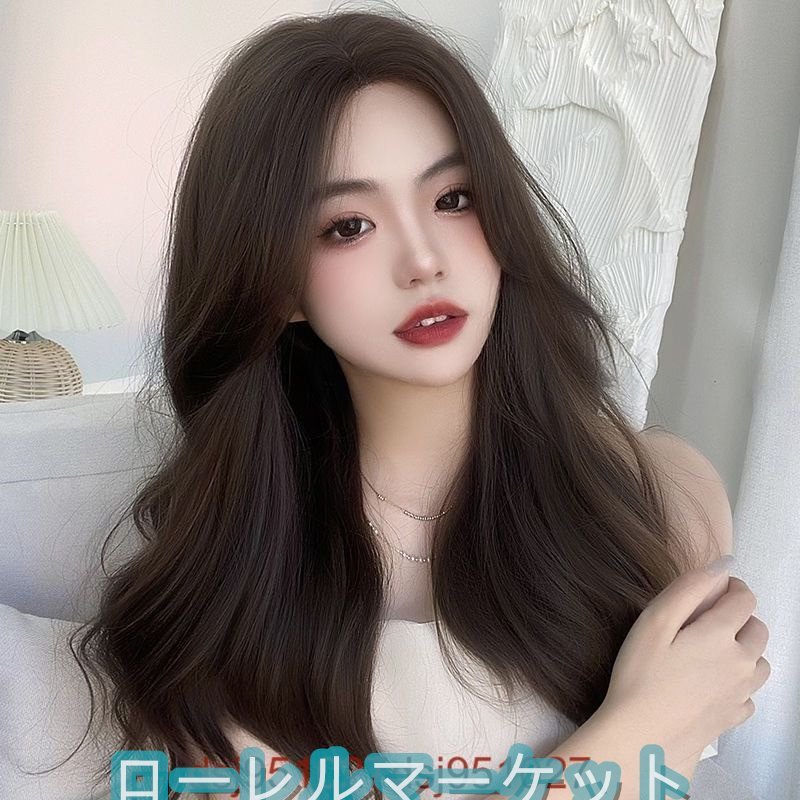 人毛100% ウィッグ カール 医療用 かつら 女性 レディース手植え ロング