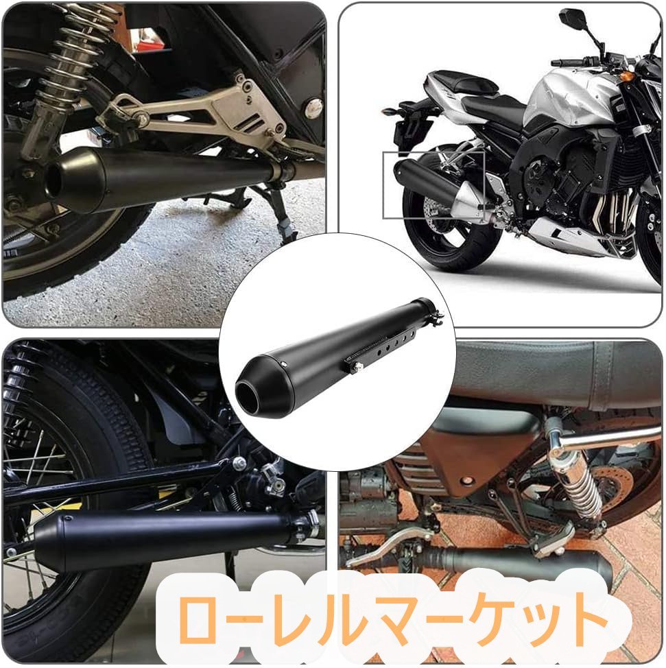 38mm-45mm バイクサイレンサー バイク オートバイ 汎用 サイレンサー マフラー バイク バッフル排気管 スリップオンマフラー_画像7