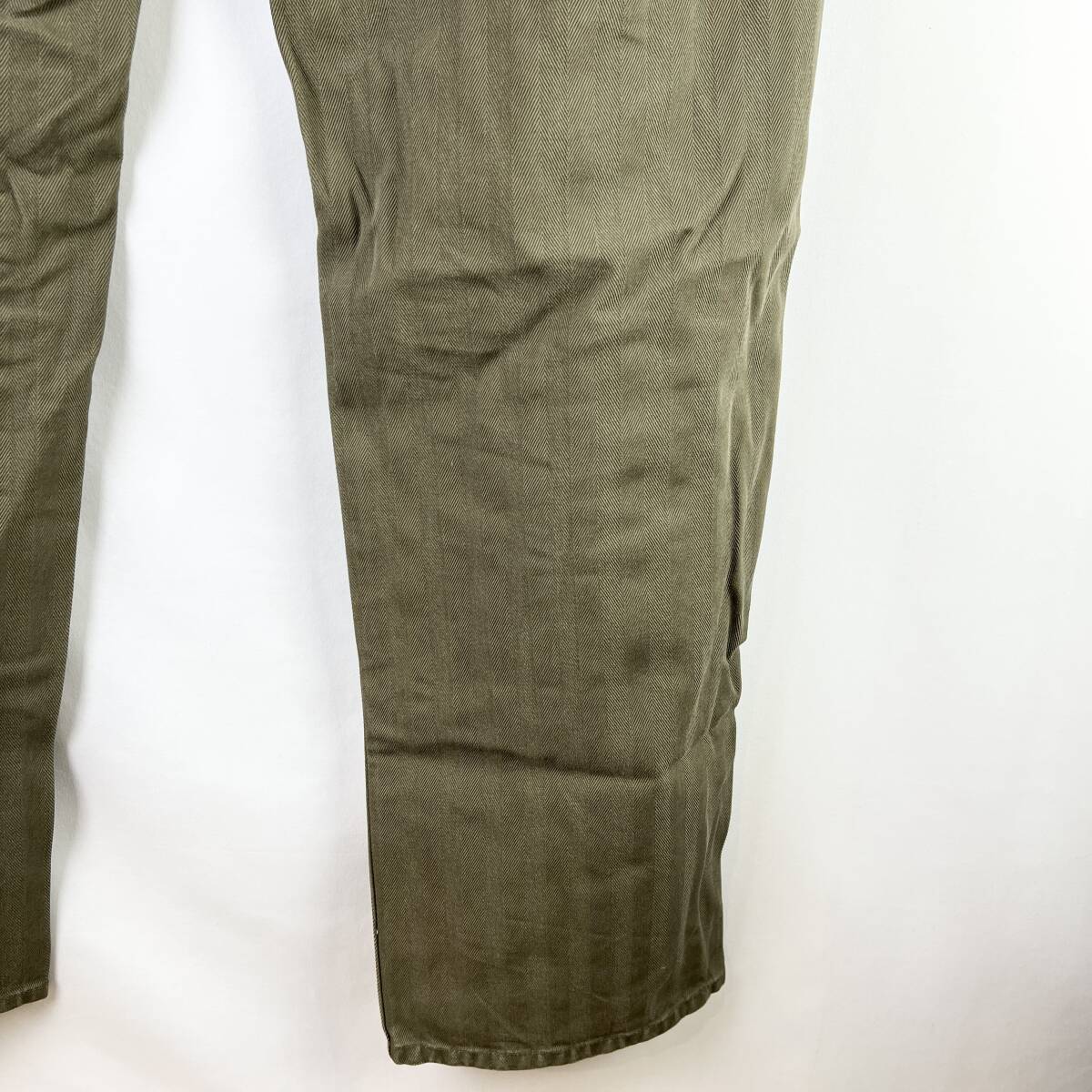 VISVIM(ビズビム) DRILL MIL HERRINGBONE Pants (khaki)