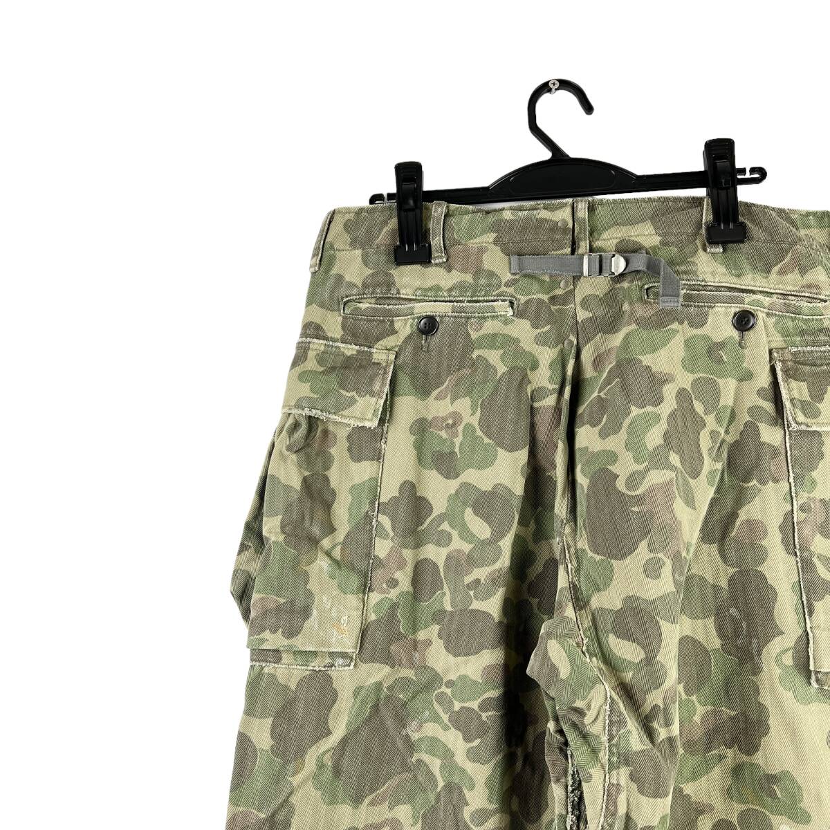 VISVIM(ビズビム) CAMO VETERANS CRASH F.I.L. Pocket Wide Pants (khaki)_画像6