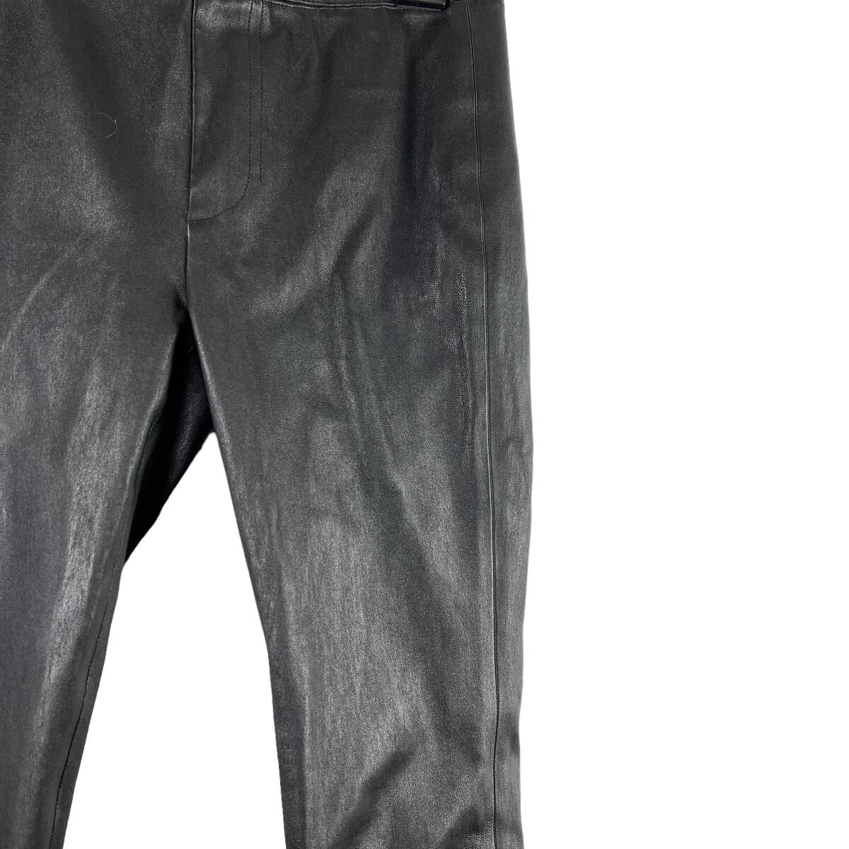 Helmut Lang（ヘルムートラング）Sheepskin Leather Legging Pants (black)_画像3