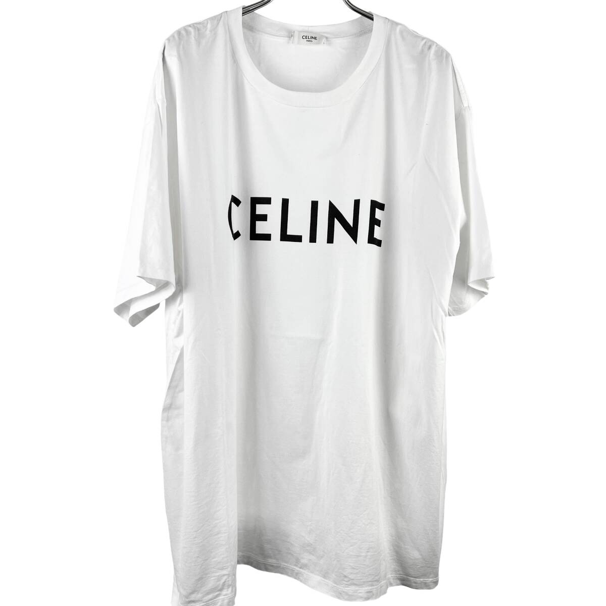 Celine(セリーヌ) Logo Oversized Shortsleeve T Shirt 19SS (white) 2_画像2