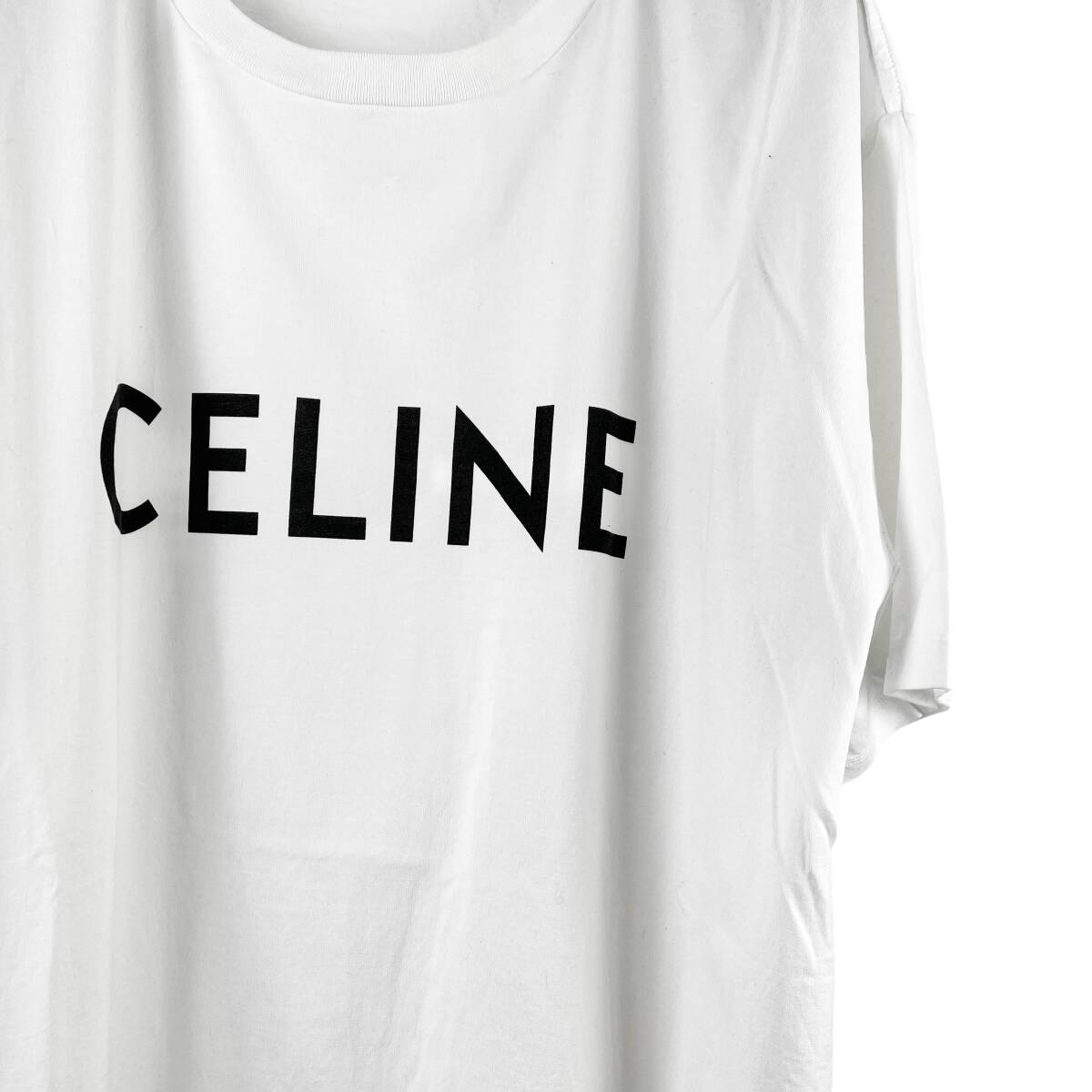 Celine(セリーヌ) Logo Oversized Shortsleeve T Shirt 19SS (white) 2_画像4