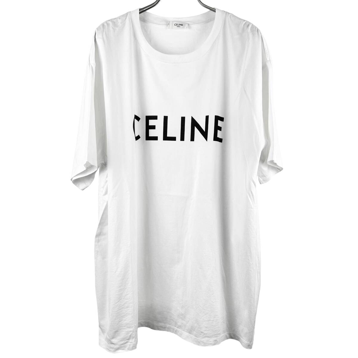 Celine(セリーヌ) Logo Oversized Shortsleeve T Shirt 19SS (white) 2_画像1