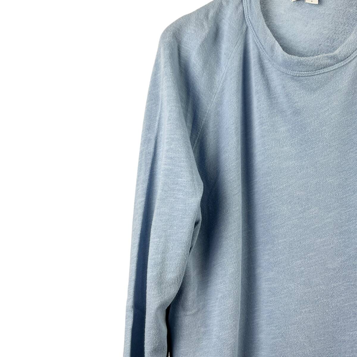 JAMESPERSE(ジェームスパース) Cotton Rayon Polyester Longsleeve T Shirt (blue)