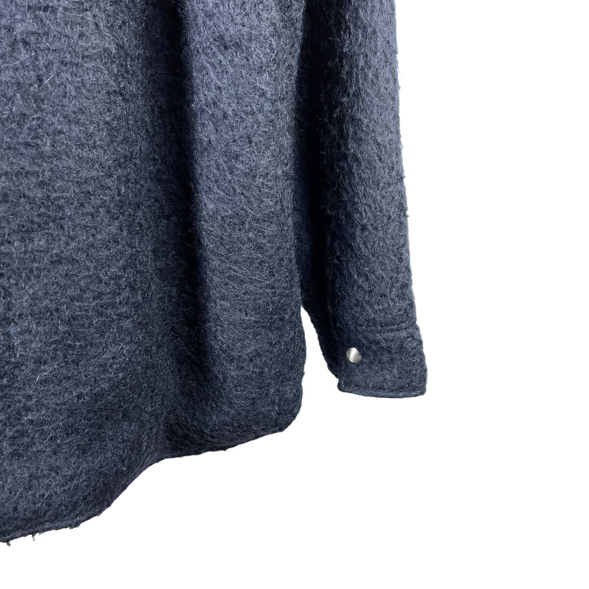 JILSANDER(ジルサンダー) モヘヤ混パデットシャツジャケット Mohair Shirt Jacket (navy)_画像7