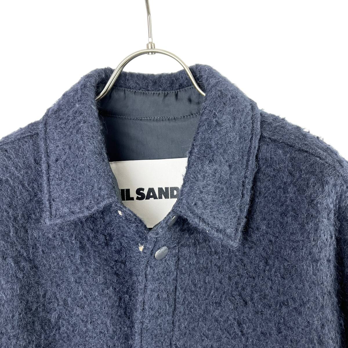 JILSANDER(ジルサンダー) モヘヤ混パデットシャツジャケット Mohair Shirt Jacket (navy)_画像3