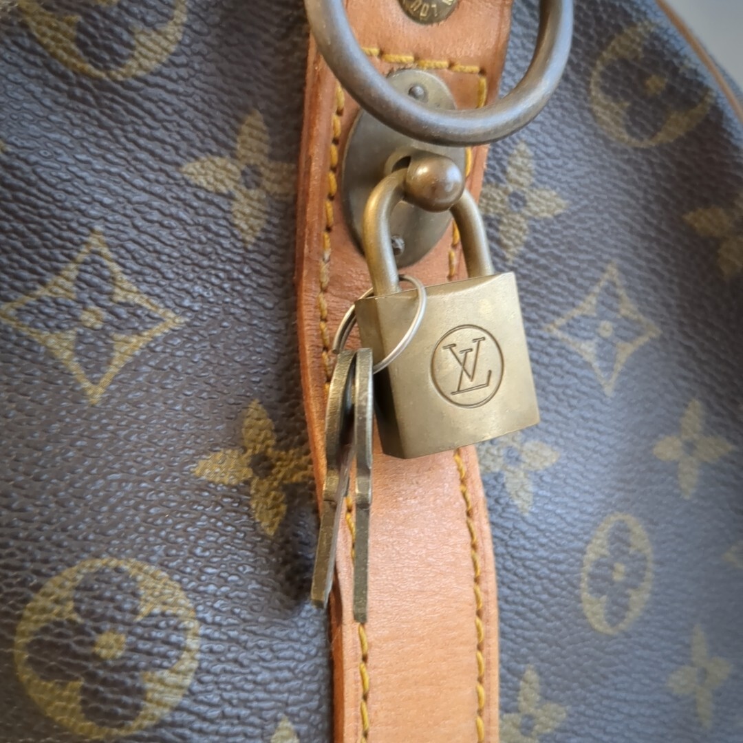 3点同時落札送料半額　ヴィンテージ LOUIS VUITTON ルイヴィトン ボストンバッグ キーポル50 バンドリエール パドロックキー付き_画像6