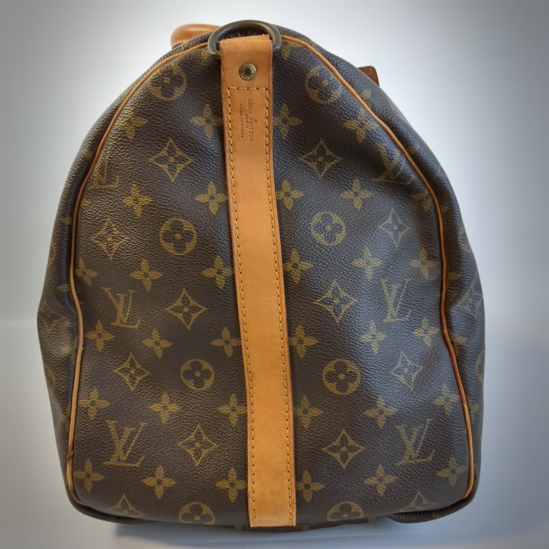 3点同時落札送料半額　ヴィンテージ LOUIS VUITTON ルイヴィトン ボストンバッグ キーポル50 バンドリエール パドロックキー付き_画像2