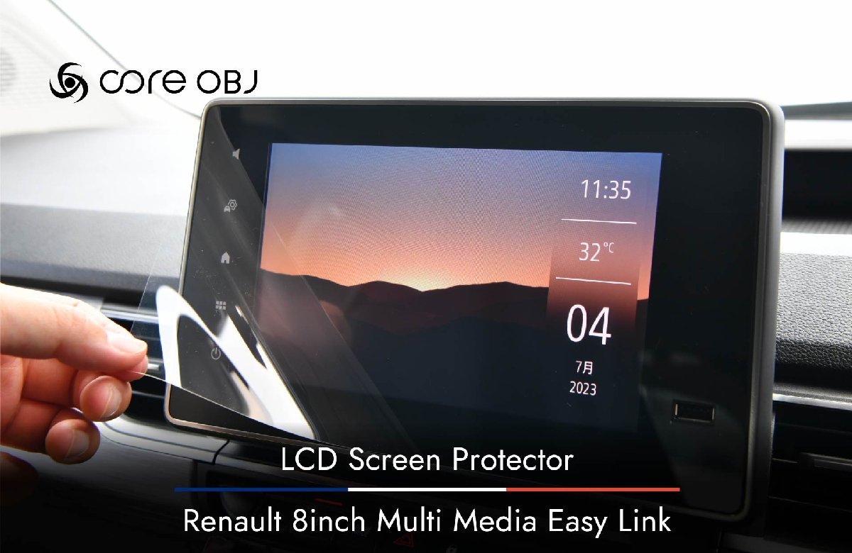 ベルランゴ/リフター/ドブロ 8インチ用・LCDスクリーンプロテクター/CL【core OBJ】新品/CO-CSP-001/LCD Screen Protector/_画像2
