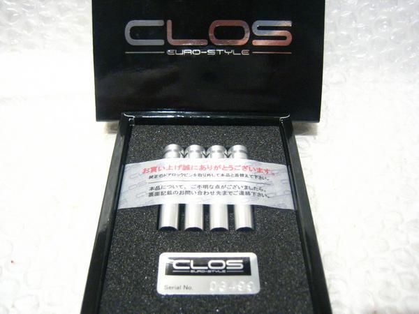 ALFA 156TS/JTS/V6/GTA アルミ・ドアピン/4PCS【CLOS】新品/アルファロメオ/_画像1