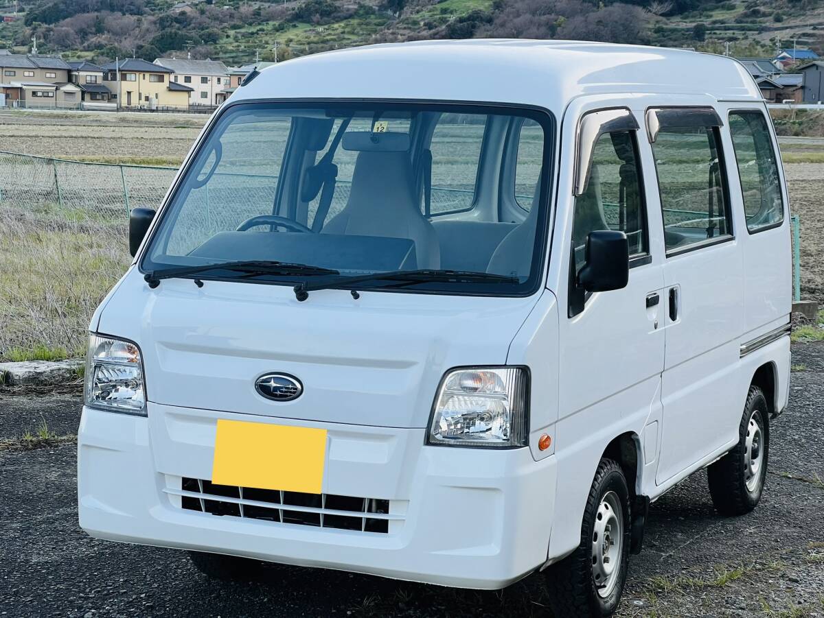 H22年/EBD-TT2/スバルサンバーバン/4WD/5MT/車検令和8年3月まで/パワステエアコン付き/走行距離69500キロ/_画像3