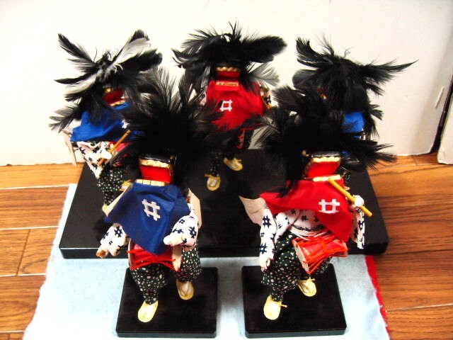 [ luck ] futoshi hand drum lion doll sisi lion Mai ..... earth toy 