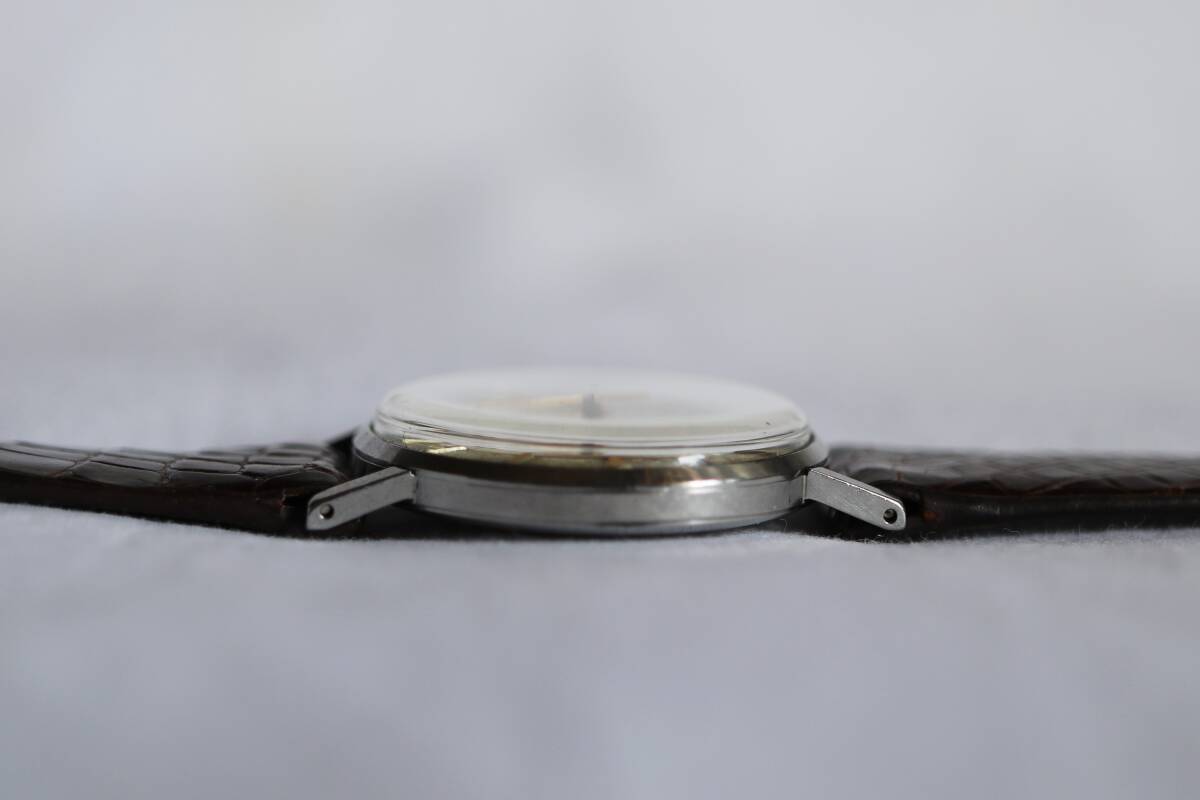 簡易調整済【1円～】SEIKO UNIQUE セイコー ユニーク ref.J14000A U オールSS ラージケース 槌目＆レコードダイアル 変り文字盤 ジャンク_画像8