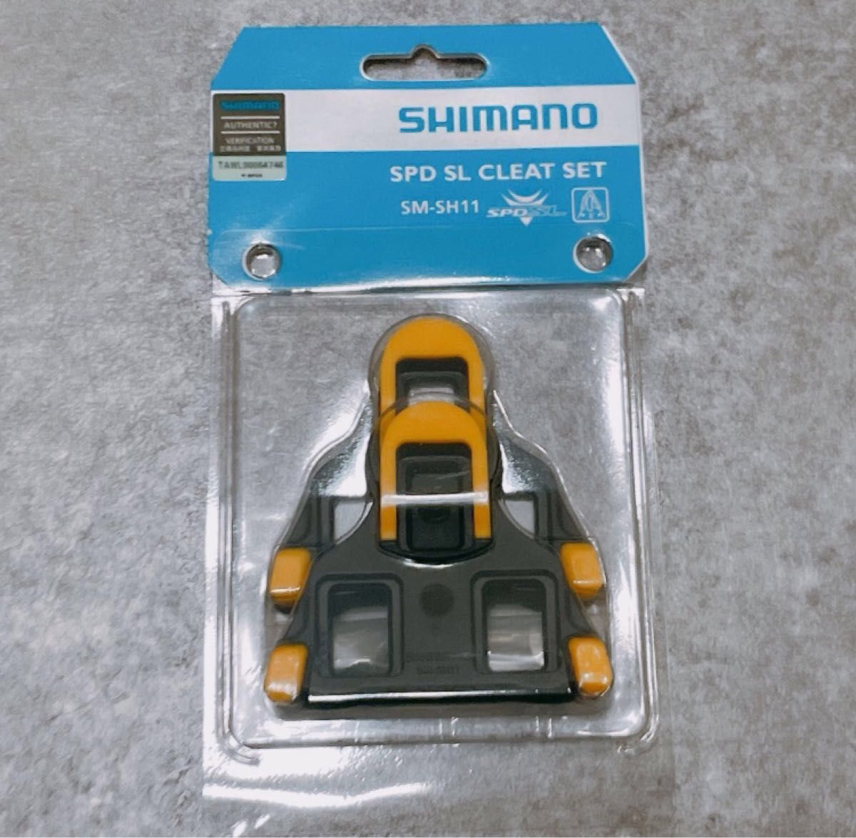 【新品・未使用】シマノ SM-SH11 SPD-SL クリートセット 黄色