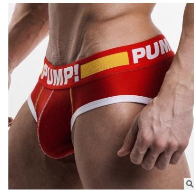 超COOL★【PUMP!】Lサイズ 69/1 レッド ローライズ ブリーフ ビキニ メンズ Paypay Nの画像1