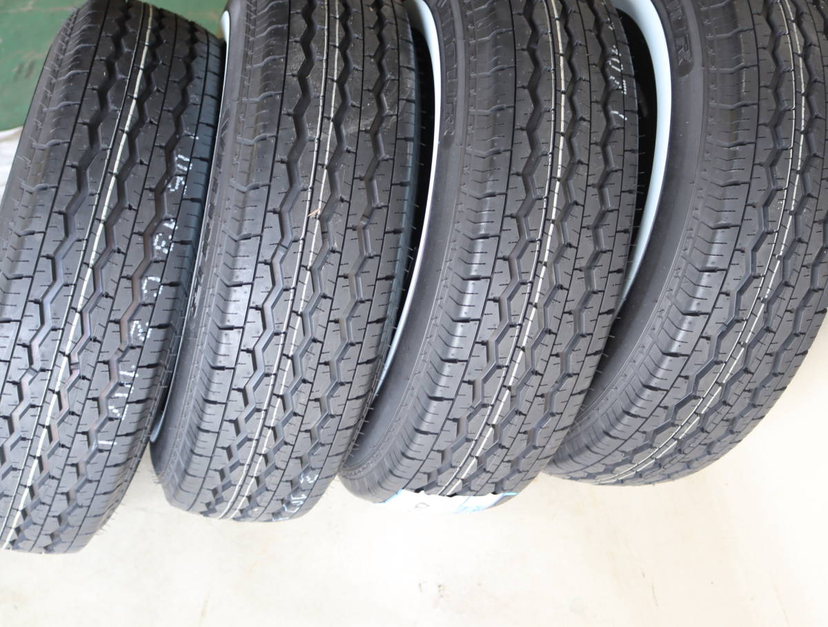 ハイエースに　新品4本セット　ネオムーン2　15×6J+33　139.7/6　195R15 荷重対応　ホワイトリボンタイヤ付き 即納可能 業販ＯＫ_画像8