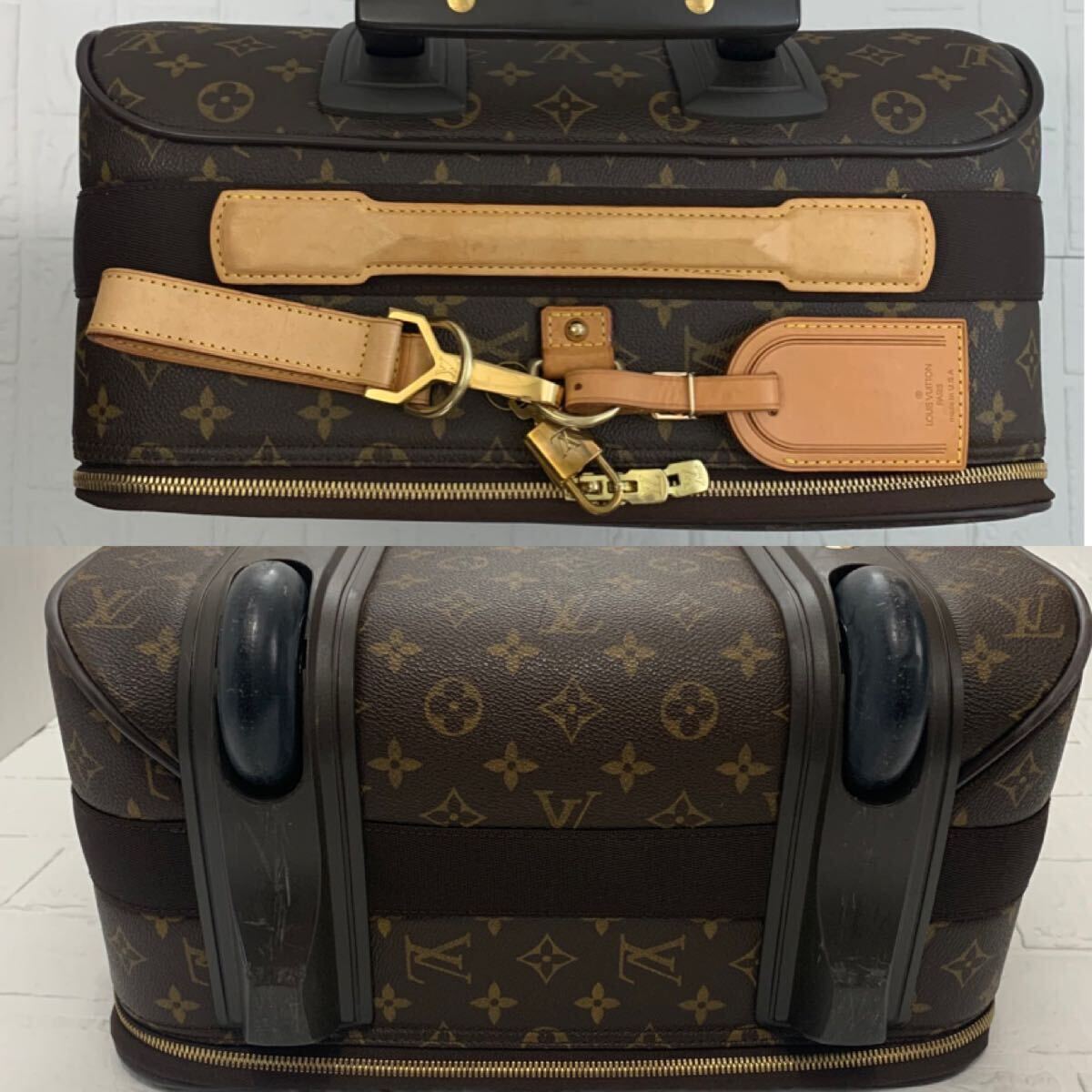 ☆美品 LOUIS VUITTON ルイヴィトン モノグラム ペガス55 スーツケース キャリーバッグ キャスター付 M23294 出張 トラベル 旅行鞄の画像4