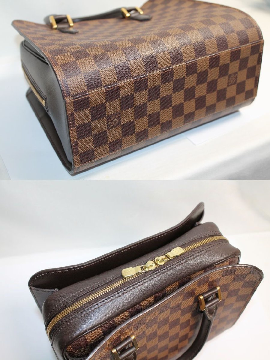 中古 LOUIS VUITTON ハムステッドPM ダミエ アズール N51207 トートバッグ ショルダー 肩掛け ハンド バッグ ルイヴィトン USED品_画像5