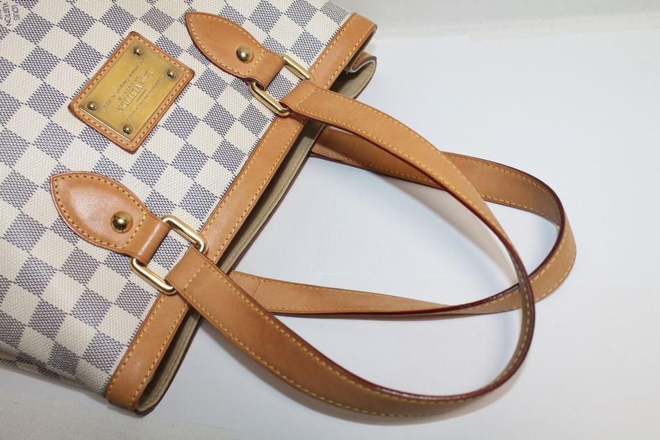 中古 LOUIS VUITTON ハムステッドPM ダミエ アズール N51207 トートバッグ ショルダー 肩掛け ハンド バッグ ルイヴィトン USED品_画像7