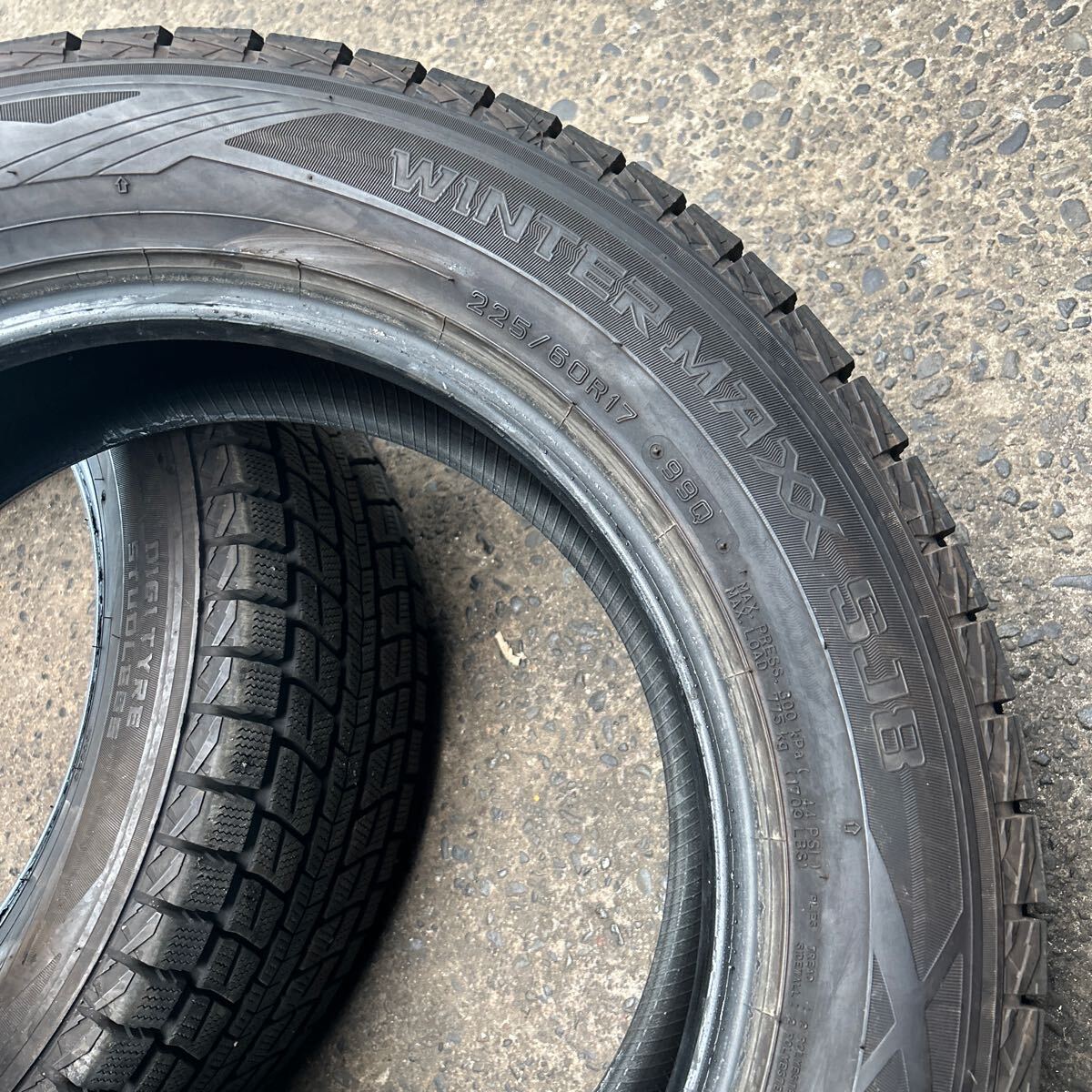 225/60R17 ウィンターマックス SJ8 2020年製　バリ山　4本セット 引き取り可 千葉県木更津市より_画像2