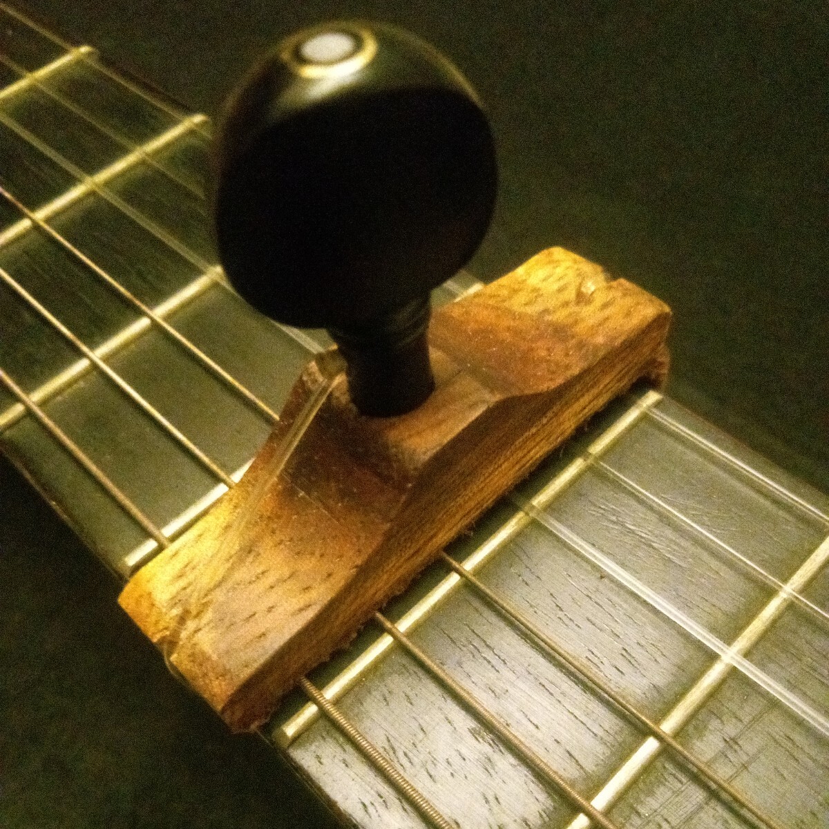 新品手工品 木製カポタスト フラメンコ&クラシックギターの画像2