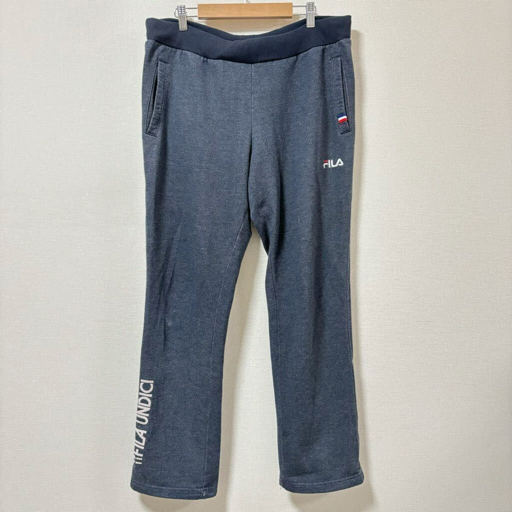 【FILA】フィラ スウェットパンツ グレー 灰色 ウエストゴム ロゴ リブ ポケット 1911 FILA UNDICI スポーツ メンズ サイズO/Y5197 SS_画像1