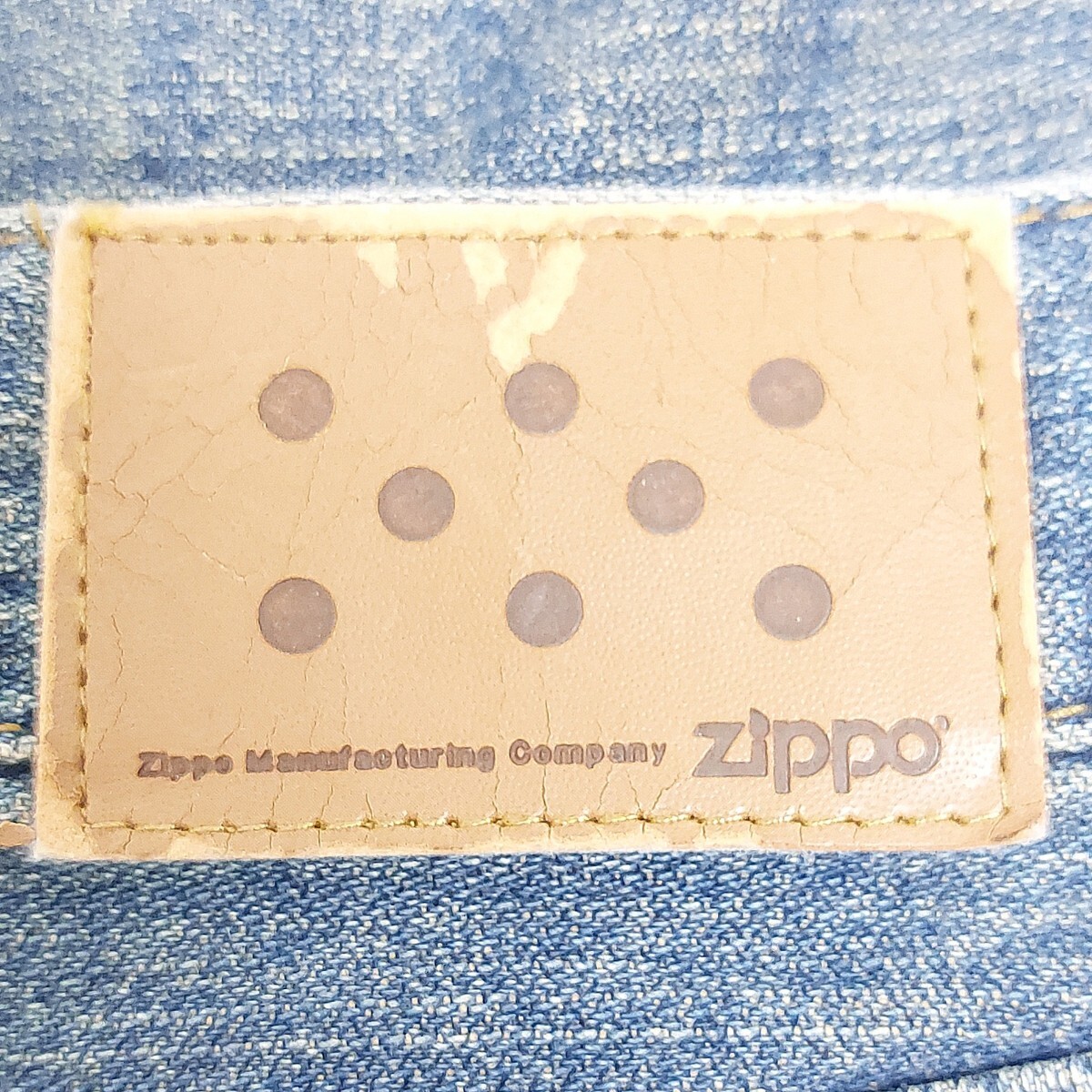 【ZIPPO】ジッポー デニムパンツ インディゴ系 水色系 無地 コットン 綿 カジュアル 定番 モード おしゃれ 春服 メンズ サイズM /Y6627LL_画像6