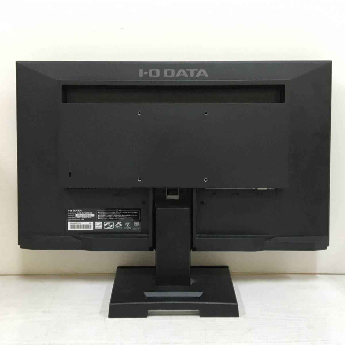 ☆【美品】IODATA LCD-DF221EDB-A ワイド液晶モニター 21.5インチ フルHD（1920x1080）D-Subx1/HDMIx1/DisplayPortx1 動作品の画像5