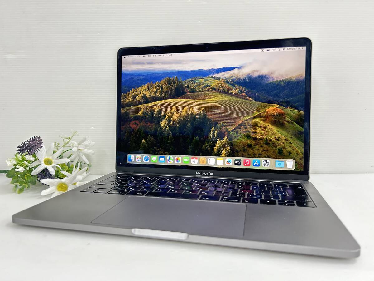 【13.3インチ】Apple MacBook Pro(13-inch,2019) A2159 Core i5(8257U)/1.4GHz RAM:8GB/SSD:256GB space gray Sonoma 動作品_画像1