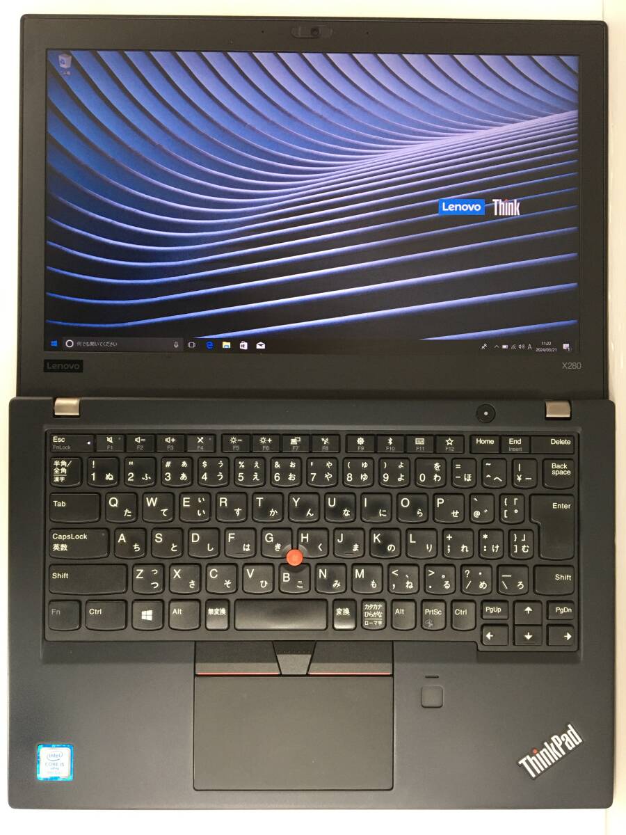 ☆【良品 フルHD】Lenovo ThinkPad X280 20KES0PC00『第8世代 Core i5(8350U) 1.7GHz/RAM:8GB/SSD:256GB』12.5インチ Win10Pro 動作品　_画像3