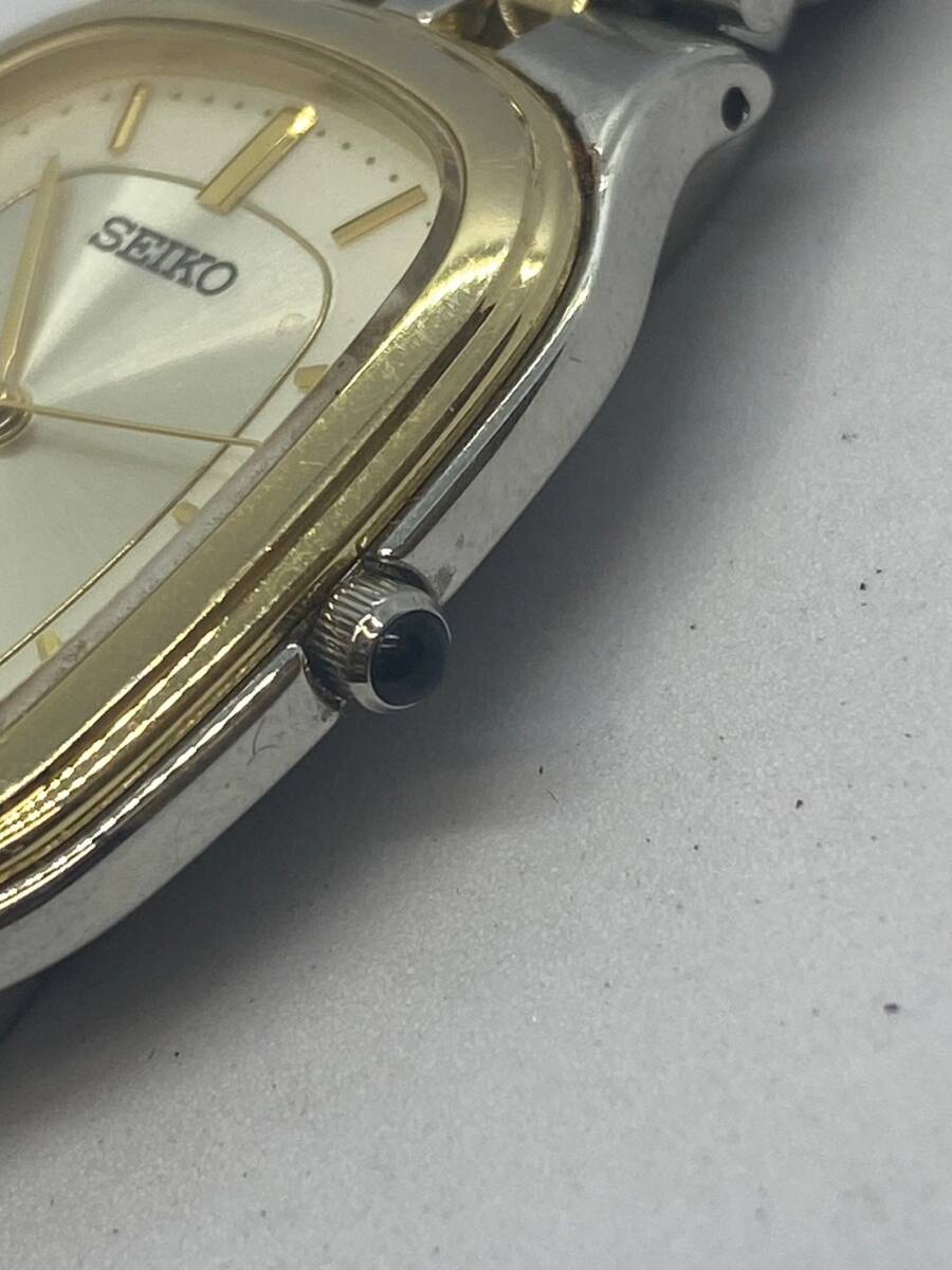 MS-4545 SEIKO セイコー DOLCE ドルチェ 8J41-0AA0 クォーツ QZ 3針 腕時計 シェル文字盤 可動未確認_画像5