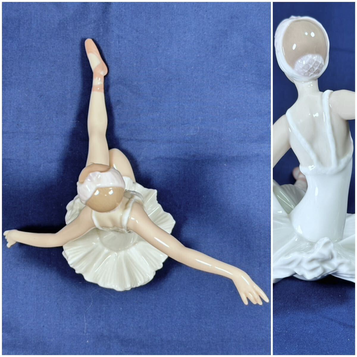 1円〜 ◆ リヤドロ LLADRO スワンバレエ Swan Ballet 廃盤品 / フィギュリン 陶器 スペイン製 / 置物 インテリア オブジェ 【 美品 】_画像6