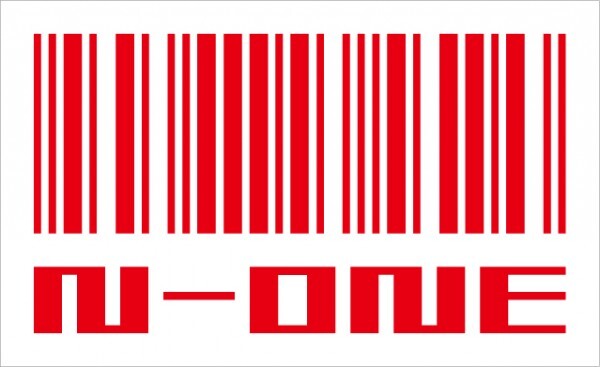 オリジナル バーコードシリーズ N-ONE エヌワン カッティングステッカー Nデザイン N-design_画像1