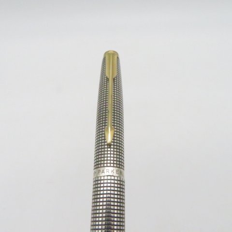 PARKER パーカー 万年筆 ペン先 14K XF STERLING CAP ＆ BARREL スターリングシルバー USA製 筆記未確認_画像3