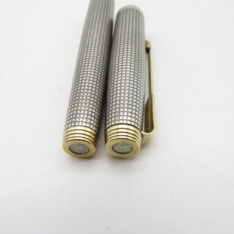 PARKER パーカー 万年筆 ペン先 14K XF STERLING CAP ＆ BARREL スターリングシルバー USA製 筆記未確認_画像5