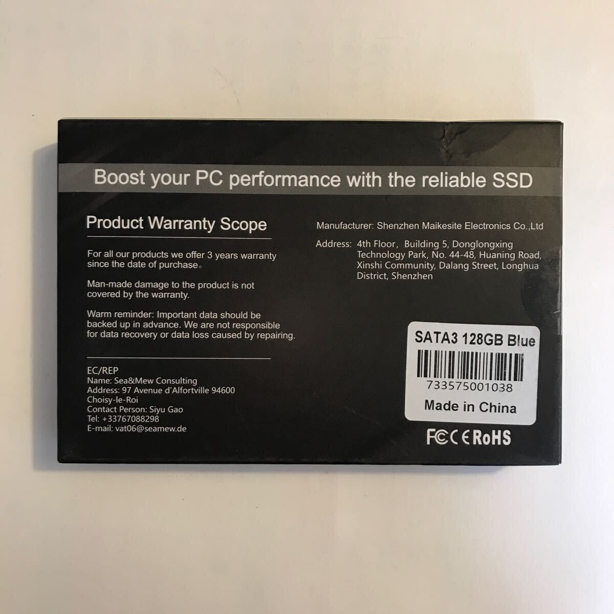 新品 ☆ SSD 2.5インチ SATA III 128GB XrayDisk アルミケース SSDドライブ 2.5inch SATA3 128ギガバイト デスクトップ ノートパソコン 7mm