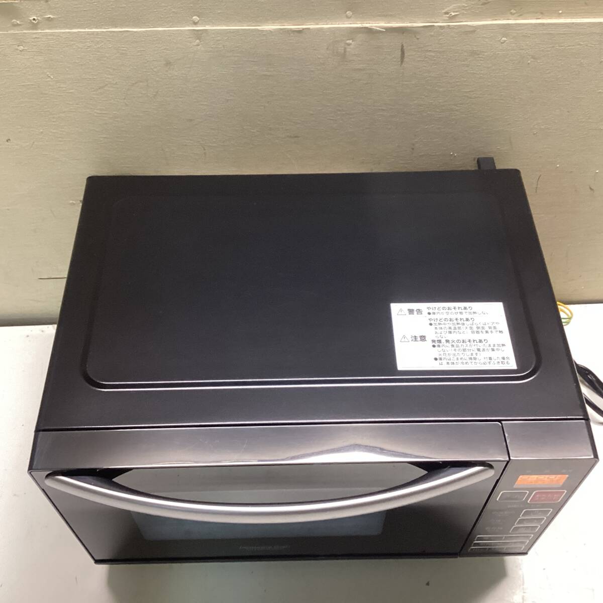 NITORI ニトリ フラット電子レンジ EM-520X_BK 2019年製 ブラック 50/60Hz共通 _画像10