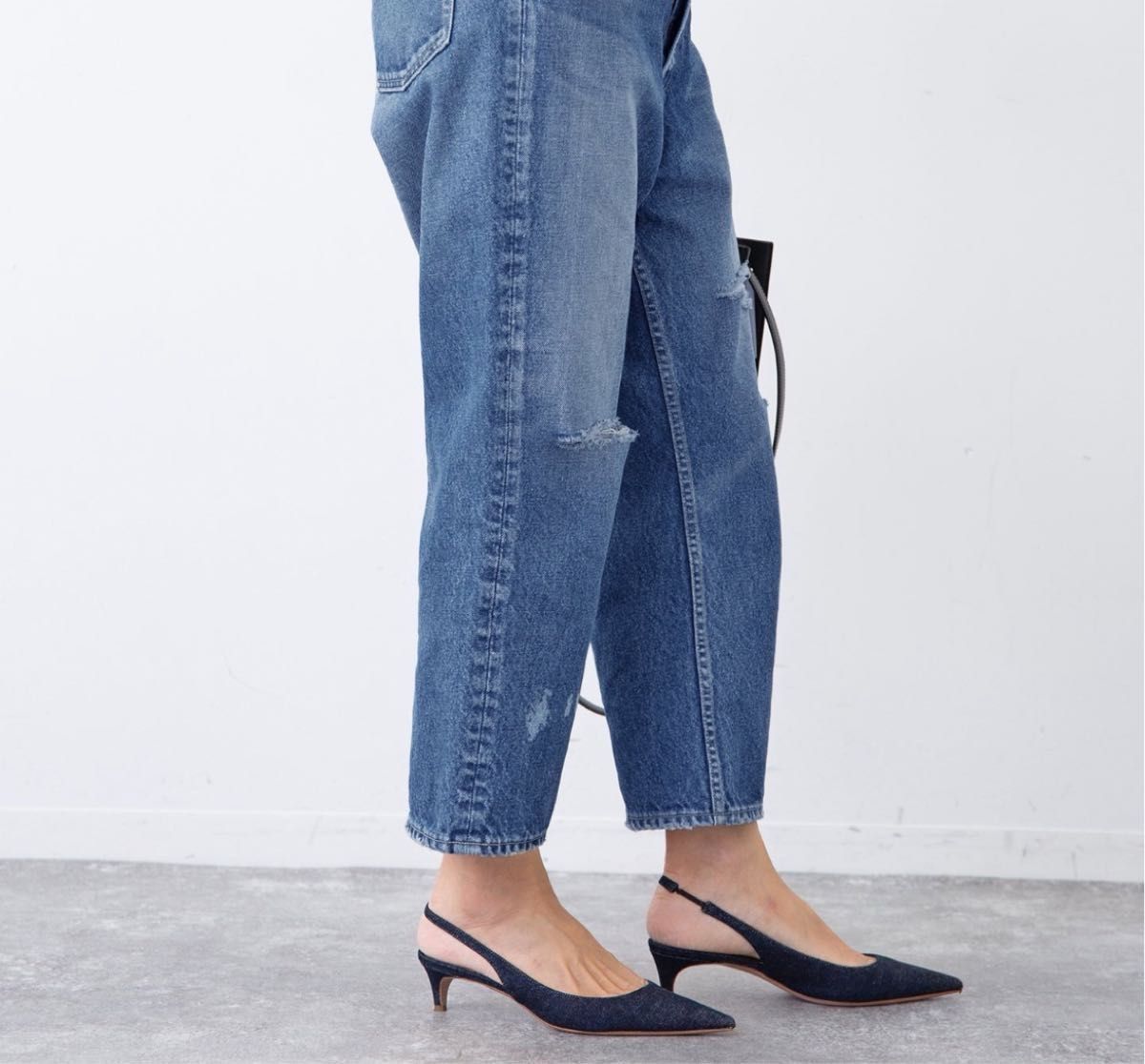 美品【PELLICO/ペリーコ】 SLINGBACK HEEL DENIM 37