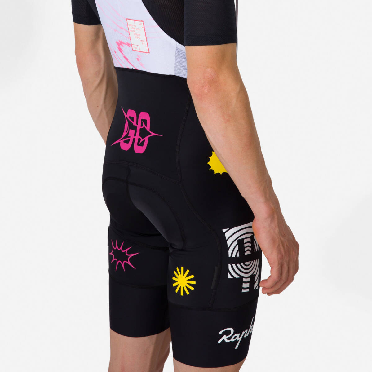 新品 Rapha 特別限定版 Men's EF Pro Cycling Pro Team Bib Shorts II - Team Issue Mサイズ ラファ メンズ EF プロチーム ビブショーツ 2_画像4