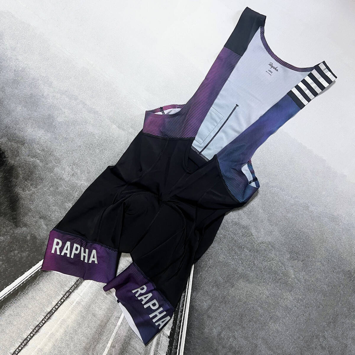 Rapha 特別限定版 Men’s Pro Team Bib Shorts Ⅱ Flight Print Lサイズ ラファ メンズ プロチーム ビブショーツ 2 フライト プリントの画像1