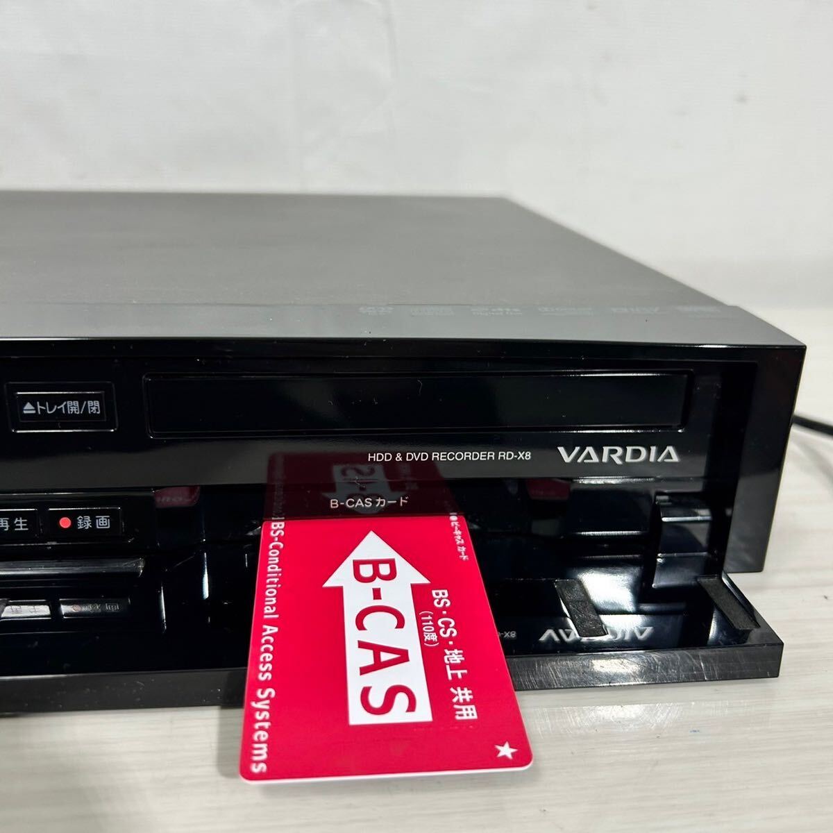 Y311/TOSHIBA/ Toshiba /HDD &DVD recorder /VARDIA/RD-X8/ electrification has confirmed / remote control lack /B-CAS card attaching /2009 year made 