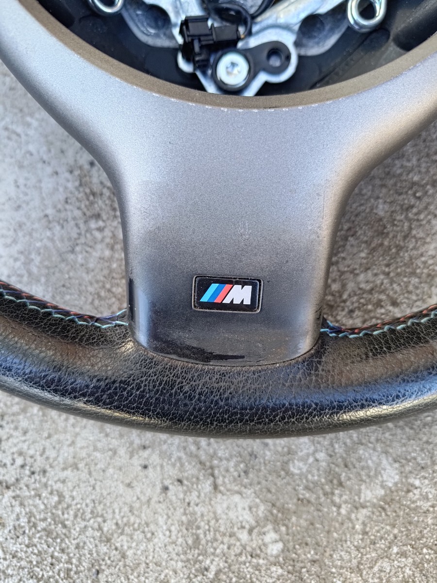 BMW E46 M3 ステアリング パドルシフト ステアリングホイール ハンドル レザーの画像6