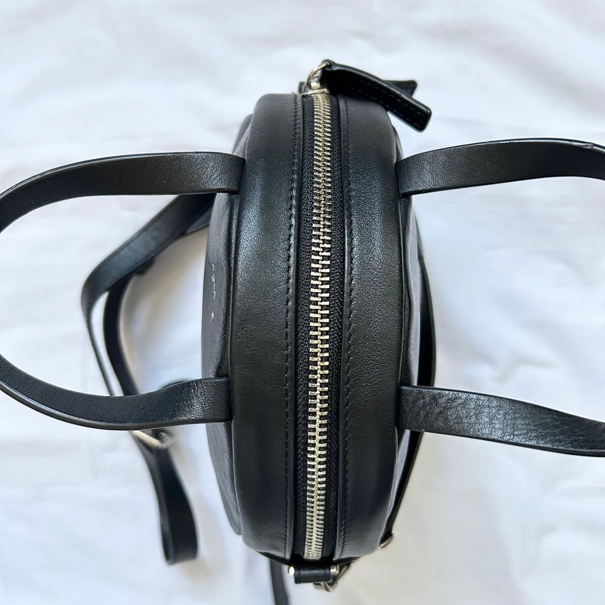 極美品 2way アニエスベー ショルダーバッグ ブラック 本革 極美品 2way アニエスベー ショルダーバッグ ブラック 本革