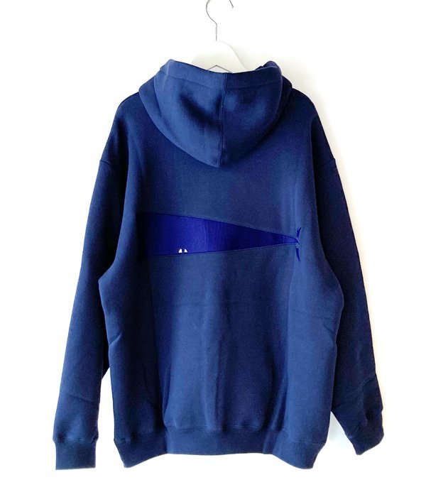 新品未使用 Size 3 DESCENDANT CACHALOT HOODED SWEATSHIRT 19AW スウェットシャツ 202ATDS-CSM01S ネイビー NAVY 日本製 正規店購入_画像1