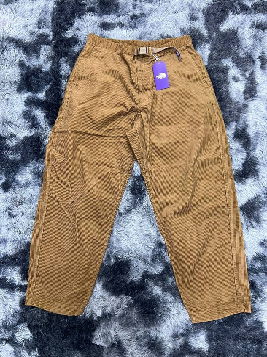 【1スタ】新品未使用 定価18,700円 Size 36 THE NORTH FACE PURPLE LABEL Corduroy Wide Tapered Pants NT5155N COYOTE ザ ノースフェイス_画像2