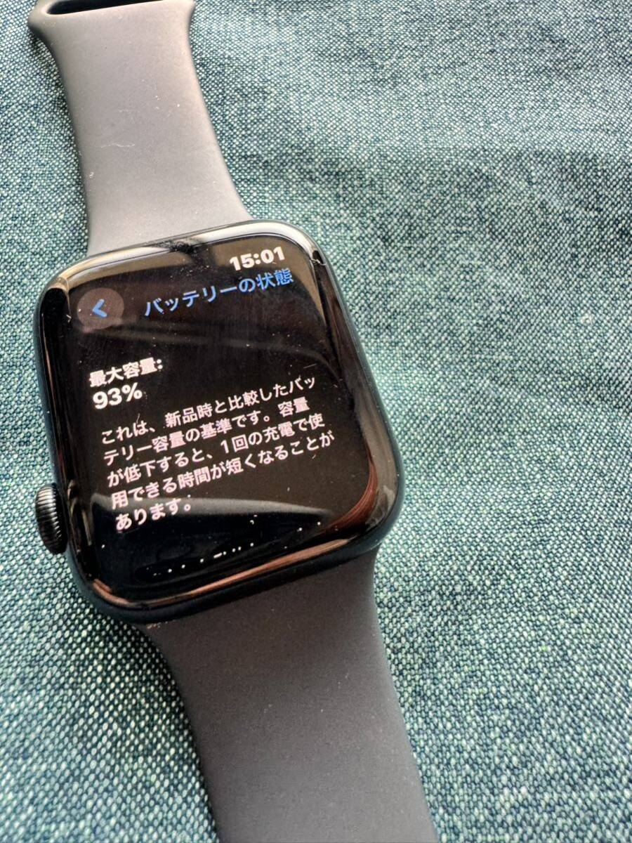 Apple Watch SE 第2世代 GPSモデル 44㎜ ミッドナイトアルミニウムケース/ミッドナイトスポーツバンド　ウルトラ　アップルウォッチ 黒
