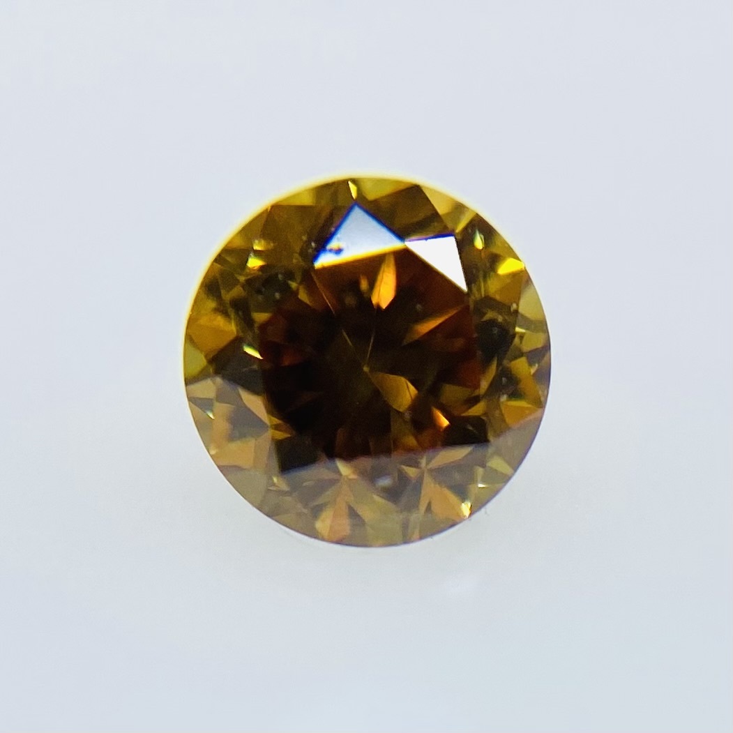 FANCY VIVID YELLOW ORANGE 0.151ct RD/RT2607/CGL