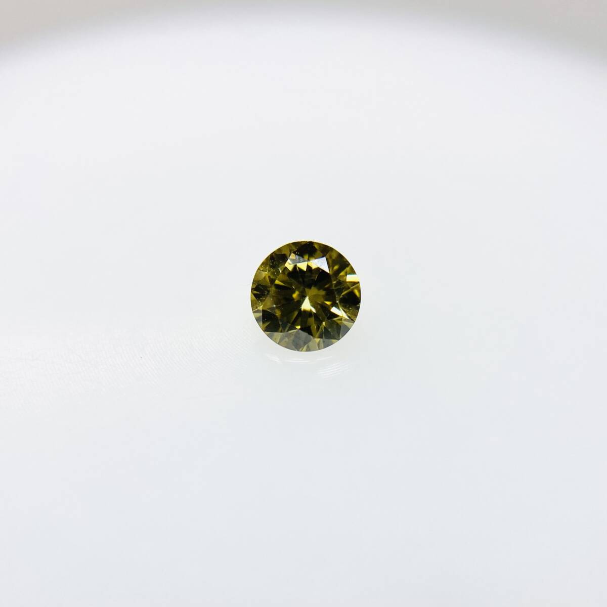 カメレオン！FANCY DEEP BROWNISH GRAYISH YELLOW 0.157ct RD/RT2382/CGL