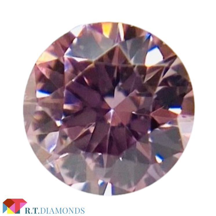 FANCY INTENSE PURPLISH PINK 0.059ct RD/RT2564/CGL_画像1